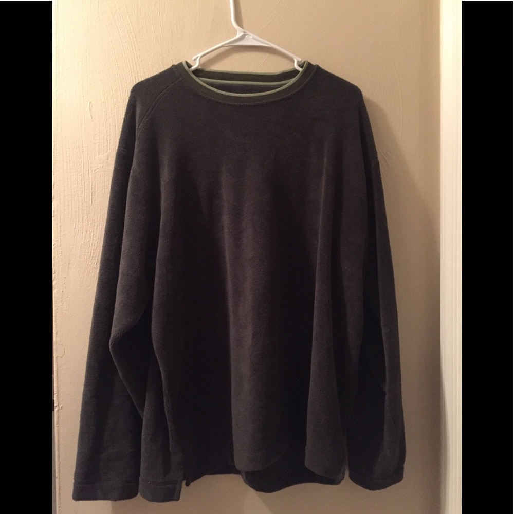 Patagonia Rhythm Olive Crew Fleece Pullover Sz L